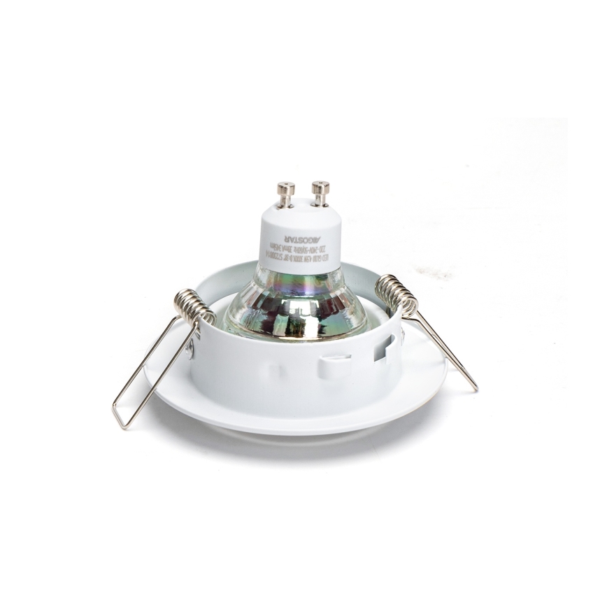 Aigostar - Set di 3 faretti LED da incasso, attacco 1x GU10, 4,5W, 230V, 6500K, bianco