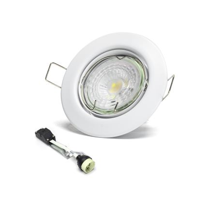 Aigostar - Set di 3 faretti LED da incasso, attacco 1x GU10, 4,5W, 230V, 6500K, bianco