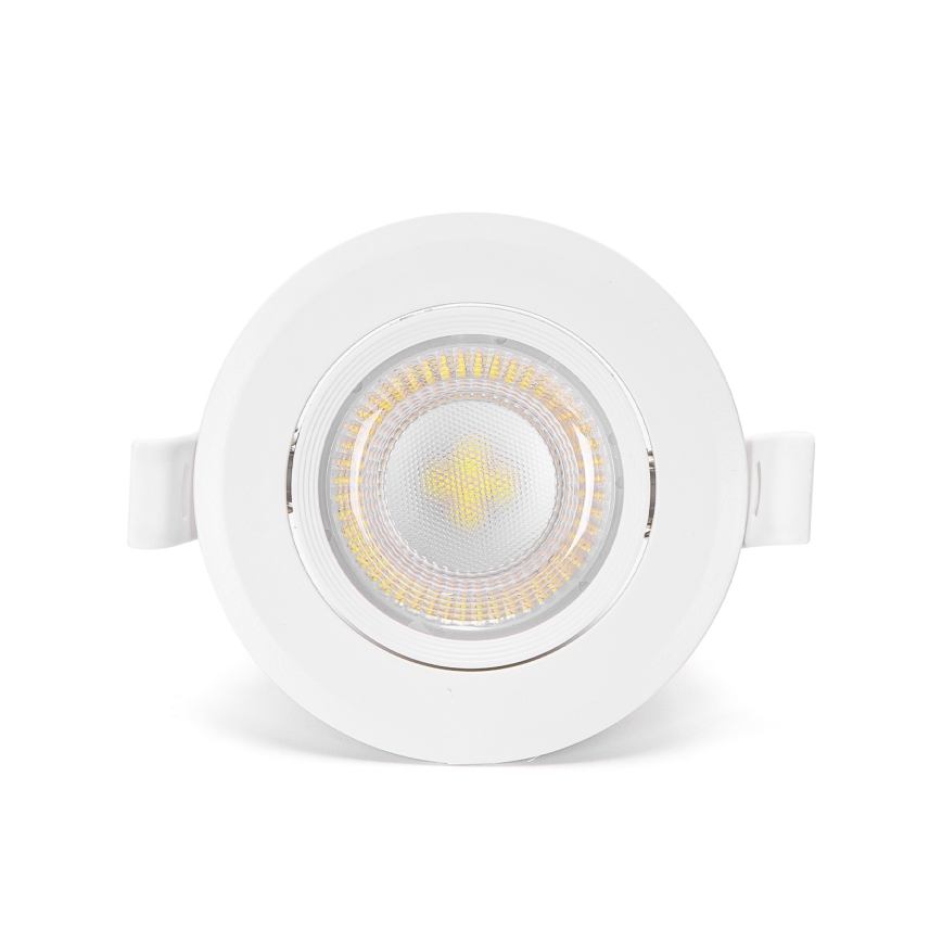 Aigostar - Set di 3 faretti LED incassati LED/5W/230V 6500K diametro 8,5 cm bianco
