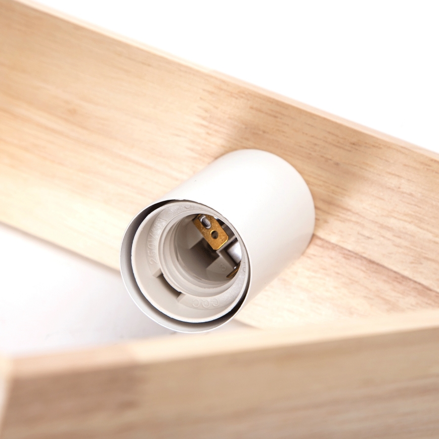 Aigostar - Sospensione 1xE27/60W/230V beige