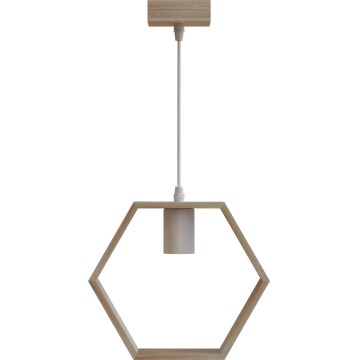 Aigostar - Sospensione 1xE27/60W/230V beige