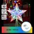 Aigostar - Stella decorativa natalizia LED RGBY, 10x LED / 3x AA