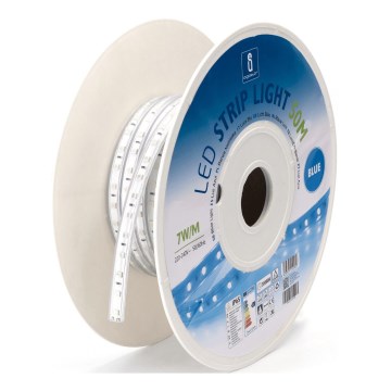 Aigostar - Striscia LED 350W/230V, 50 m, blu, IP65