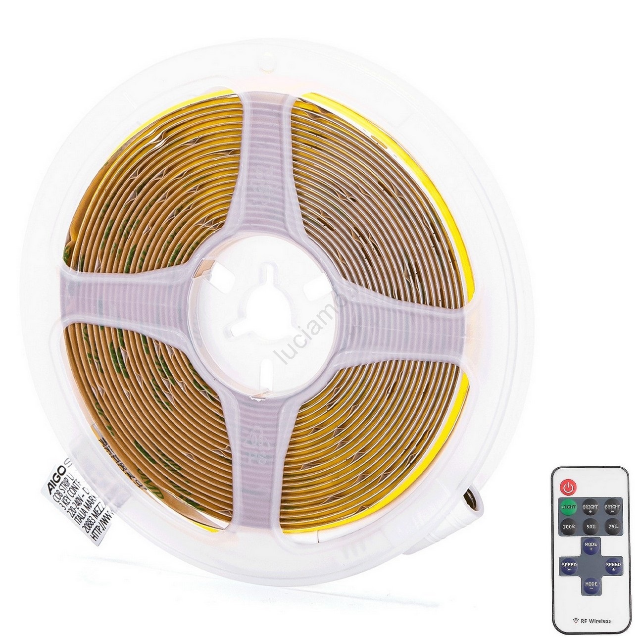 Striscia LED COB 5V Con Sensore Di Movimento – 320 LED/m – Impermeabile IP67 – USB – Bianco Naturale (2 Metri)