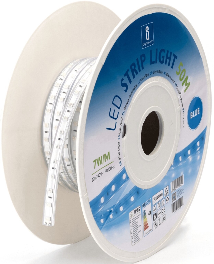 Aigostar - Striscia LED LED/350W/230V 50m blu IP65