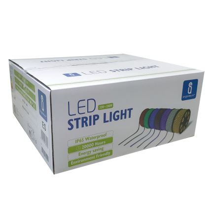 Aigostar - Striscia LED per esterni 50 m LED/300 W/230 V blu IP65