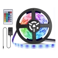 Aigostar - Striscia LED RGB dimmerabile 5 m, 24 W, 12 V/230 V, IP65 + telecomando