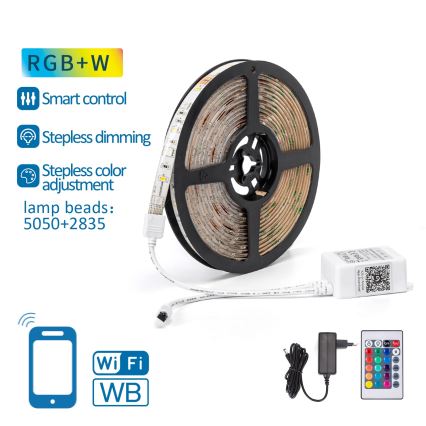 Aigostar - Striscia LED RGB dimmerabile 6,5m LED/16,5W/12/230V 3000K Wi-Fi