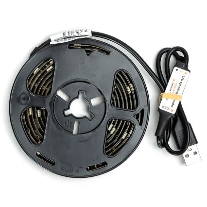 Aigostar - Striscia LED RGBIC dimmerabile 2m LED/4,9W/5V + telecomando