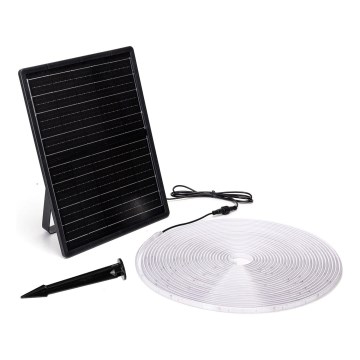 Aigostar - Striscia LED solare dimmerabile/20W/3,2V 20 m 6500K IP65 + telecomando