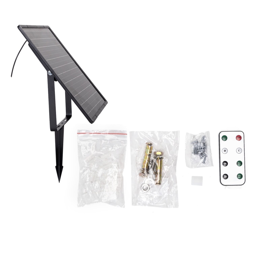 Aigostar - Striscia LED solare dimmerabile/20W/3,2V 20 m 6500K IP65 + telecomando