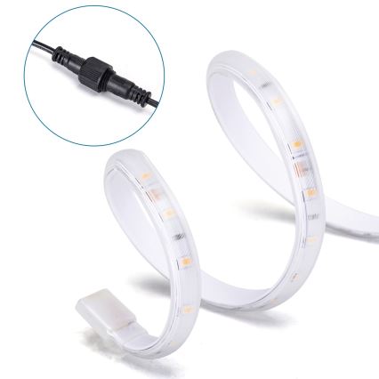 Aigostar - Striscia solare LED Dimmerabile LED/10W/3,2V 10 m 2700K IP65 + telecomando