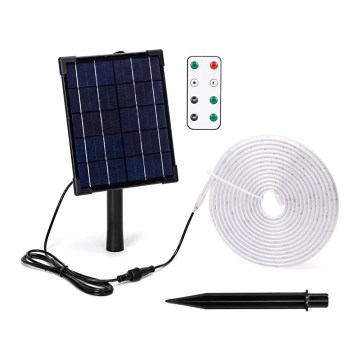 Aigostar - Striscia solare LED dimmerabile LED/5W/3,2V 5 m 2700K IP65 + Telecomando