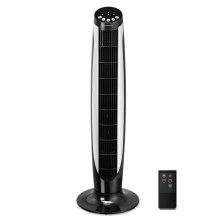 Aigostar - Ventilatore a colonna 45W/230V nero/bianco + telecomando