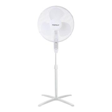 Aigostar - Ventilatore a piantana 40W/230V, Ø 40 cm, bianco