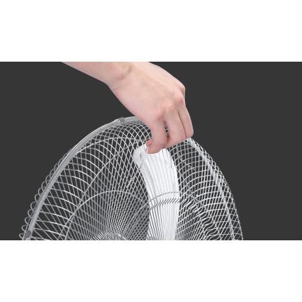 Aigostar - Ventilatore a piantana 50W/230V diam. 50 cm cromato/nero