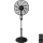 Aigostar - Ventilatore a piantana 55W/230V 130 cm nero + telecomando