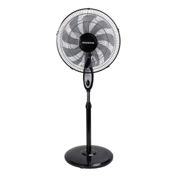 Aigostar - Ventilatore a piantana 55W/230V 130 cm nero + telecomando