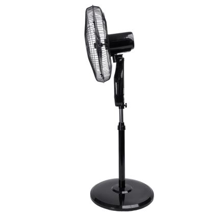 Aigostar - Ventilatore a piantana 55W/230V 130 cm nero + telecomando