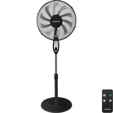 Aigostar - Ventilatore a piantana 60W/230V nero + telecomando