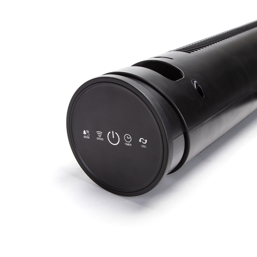 Aigostar - Ventilatore a torre 45W/230V nero + telecomando