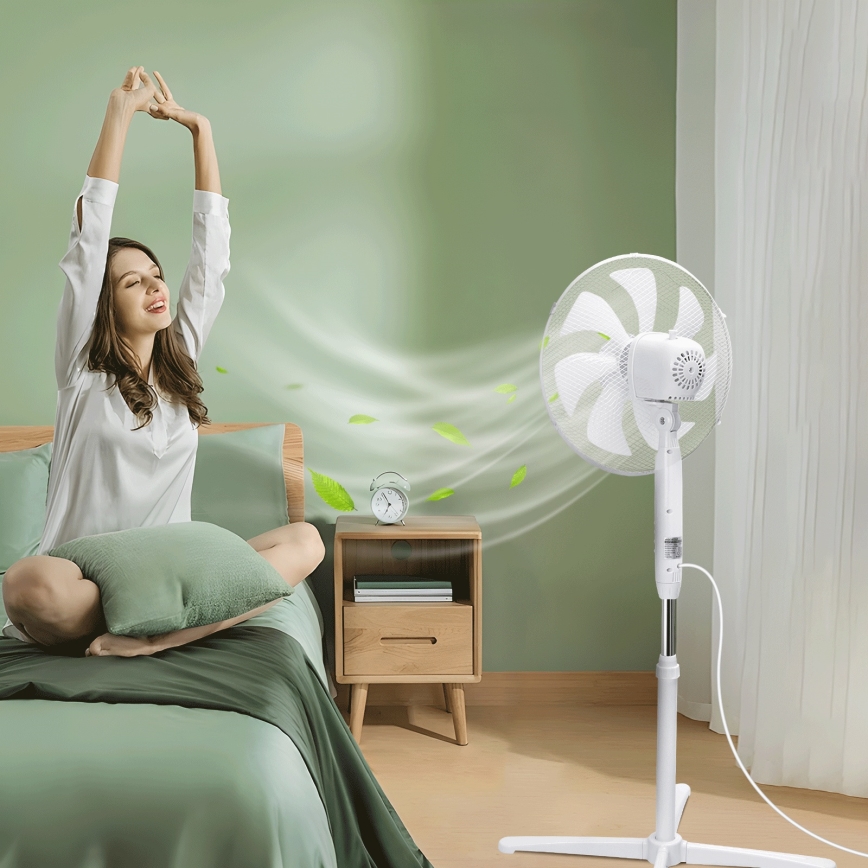 Aigostar - Ventilatore a torre 50W/230V 120 cm bianco