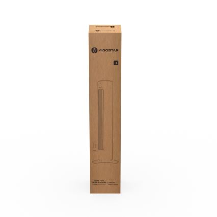 Aigostar - Ventilatore a torre 50W/230V bianco + telecomando