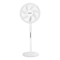 Aigostar - Ventilatore con supporto 60W/230V bianco