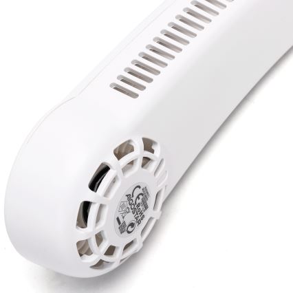 Aigostar - Ventilatore da collo ricaricabile 4W/5V 2000mAh bianco