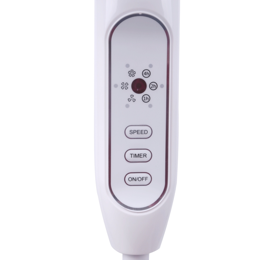 Aigostar - Ventilatore da pavimento 40W/230V 120 cm bianco