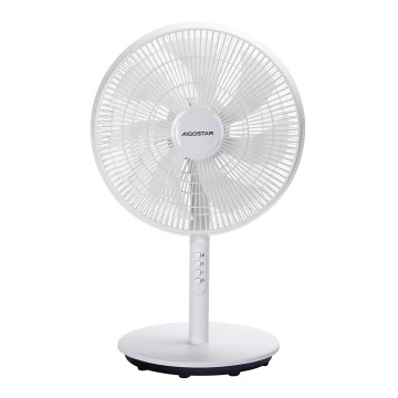 Aigostar - Ventilatore da pavimento 45W/230V 110 cm bianco