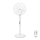 Aigostar - Ventilatore da pavimento 60W/230V bianco con telecomando