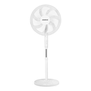 Aigostar - Ventilatore da pavimento 60W/230V bianco