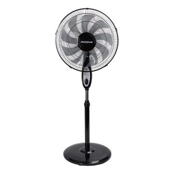Aigostar - Ventilatore da piantana 60W/230V 130 cm nero + telecomando