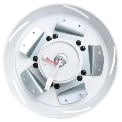 Aigostar - Ventilatore da soffitto dimmerabile a LED LED/20W/230V 2700-6500K 132cm bianco/beige + telecomando