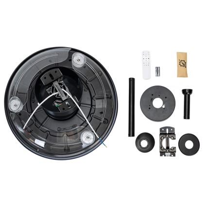 Aigostar - Ventilatore da soffitto dimmerabile a LED LED/50W/230V 2700-6500K 106cm nero + telecomando