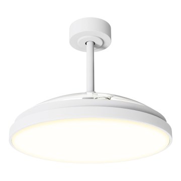 Aigostar - Ventilatore da soffitto LED dimmerabile 50W/230V 2700–6500K Ø 106 cm bianco + telecomando