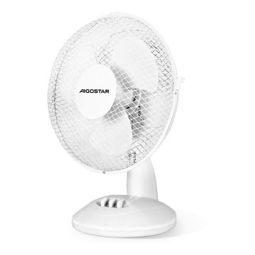 Aigostar - Ventilatore da tavolo 20W/230V bianco