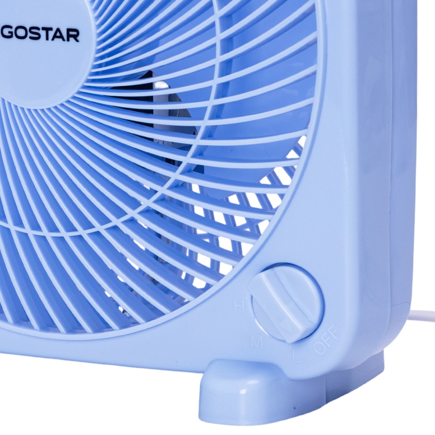Aigostar - Ventilatore da tavolo 30W/230V blu