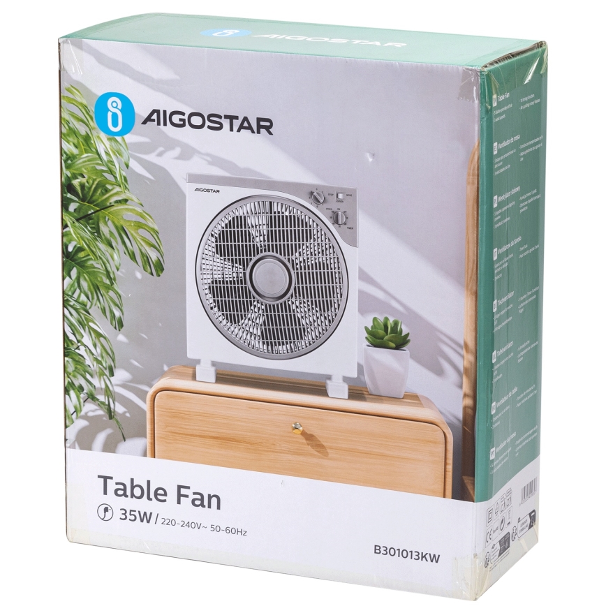 Aigostar - Ventilatore da tavolo 35W/230V