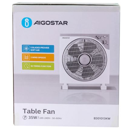 Aigostar - Ventilatore da tavolo 35W/230V