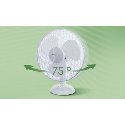 Aigostar - Ventilatore da tavolo 40W/230V bianco