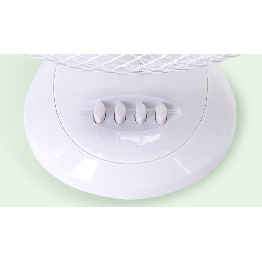Aigostar - Ventilatore da tavolo 40W/230V bianco