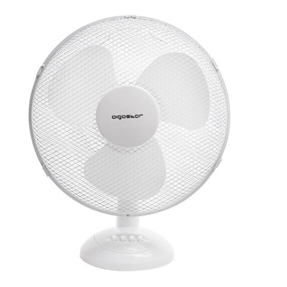 Aigostar - Ventilatore da tavolo 45W/230V 34 cm bianco