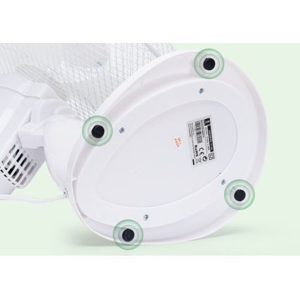 Aigostar - Ventilatore da tavolo 45W/230V 34 cm bianco