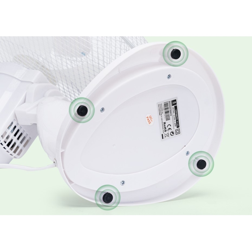 Aigostar - Ventilatore da tavolo 45W/230V 34 cm bianco