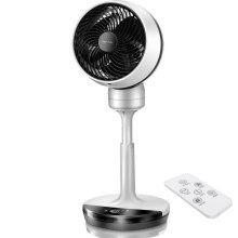 Aigostar - Ventilatore da tavolo 70W/230V 28 cm grigio/nero + telecomando