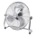 Aigostar - Ventilatore da terra 100 W/230 V Ø 54 cm cromo lucido