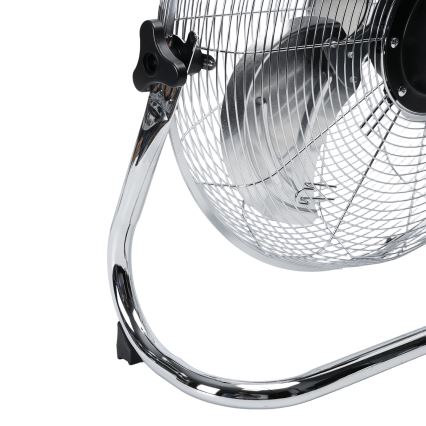 Aigostar - Ventilatore da terra 100 W/230 V Ø 54 cm cromo lucido