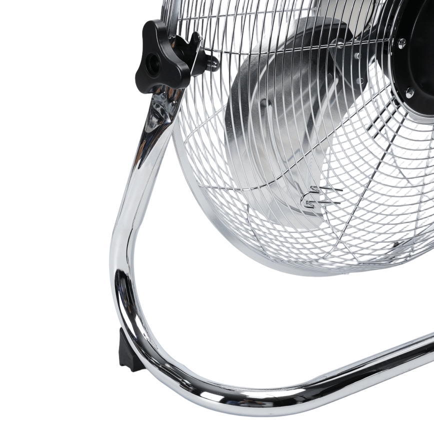 Aigostar - Ventilatore da terra 100 W/230 V Ø 54 cm cromo lucido